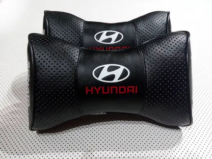 2pc Car Seat Headrest Pillow Neckrest Fashion Cushion Best PU Leather Quality Hyundai Sonata