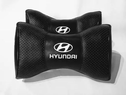 2pc Car Seat Headrest Pillow Neckrest Fashion Cushion Best PU Leather Quality Hyundai Tucson