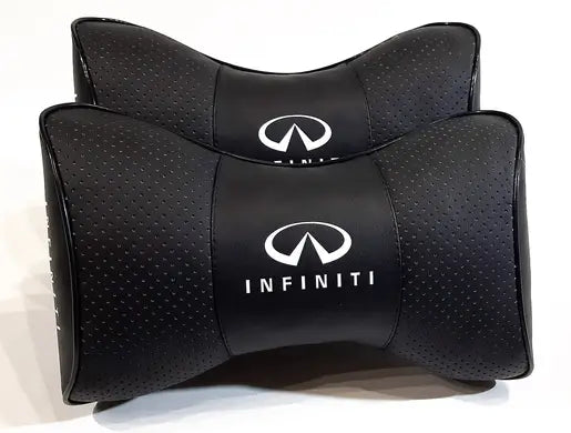 2pc Car Seat Headrest Pillow Neckrest Fashion Cushion Best PU Leather Infiniti