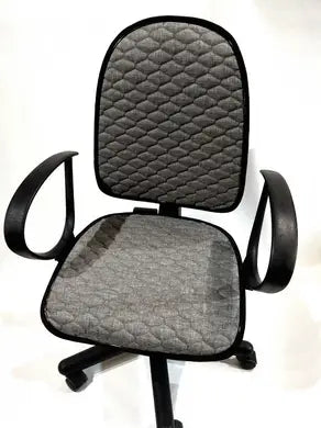 Cover for an office chair, gray light fabric