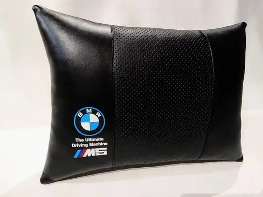 1 Set 7pcs Car Seat Headrest Pillow Back Lumbar Cushion Support Best PU Leather BMW M5