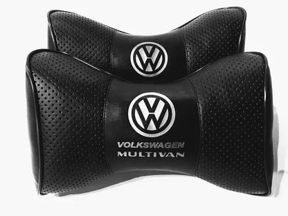 2pc Car Seat Headrest Pillow Neckrest Cushion PU Leather Fashion Best Quality Volkswagen Multivan