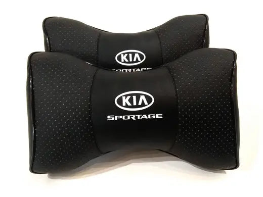 2pc Car Seat Headrest Pillow Best Neckrest Cushion PU Leather Fashion Quality KIA Sportage