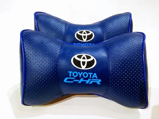 2pc Car Seat Headrest Pillow Neckrest Fashion Cushion Best PU Leather Quality Toyota C-HR