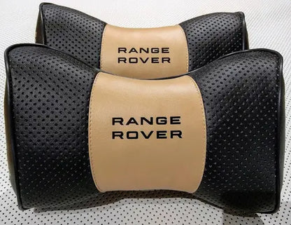 2pc Car Seat Headrest Pillow Best Neckrest Cushion PU Leather Fashion Quality Range Rover