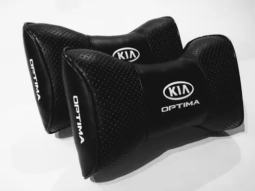 2pc Car Seat Headrest Pillow Best Neckrest Cushion PU Leather Fashion Quality KIA Optima