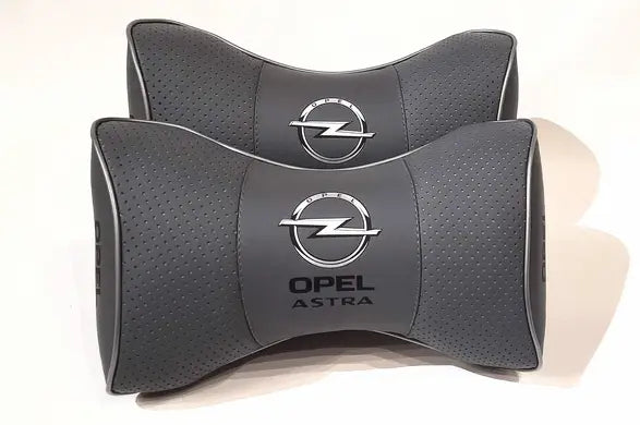 2pc Car Seat Headrest Neckrest Pillow Cushion Best Fashion PU Leather Quality Opel Astra