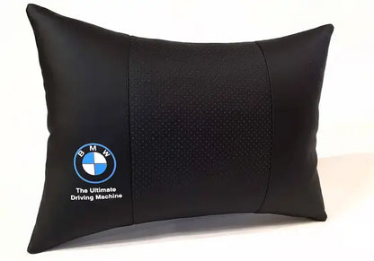 1 Set 6pcs Car Seat Headrest Pillow Back Lumbar Cushion Support Best PU Leather BMW