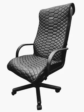 Black eco-leather BOSS office chair cover