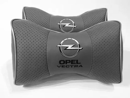 2pc Car Seat Headrest Neckrest Pillow Cushion Best Fashion PU Leather Quality Opel Vectra