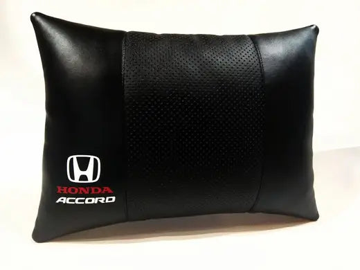 2pc Car Seat Lumbar Back Support Headrest Pillow Cushion Best PU Leather Honda ACCORD