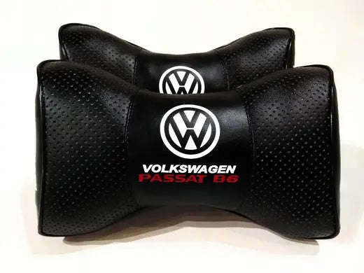 2pc Car Seat Headrest Pillow Neckrest Cushion PU Leather Fashion Best Quality Volkswagen Passat