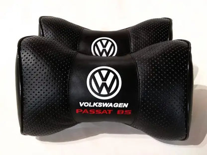 2pc Car Seat Headrest Pillow Neckrest Cushion PU Leather Fashion Best Quality Volkswagen Passat