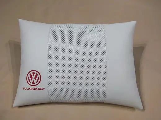 Weißes Lordosenstützkissen für Volkswagen