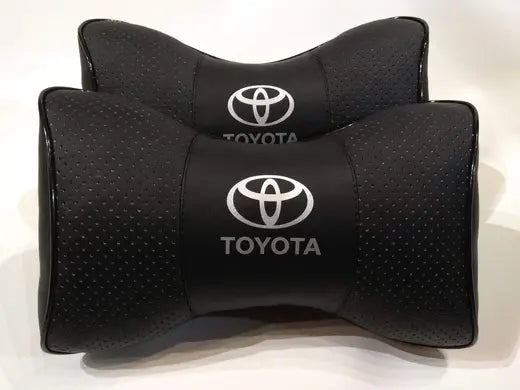 2pc Car Seat Headrest Pillow Neckrest Fashion Cushion Best PU Leather Quality Toyota Camry