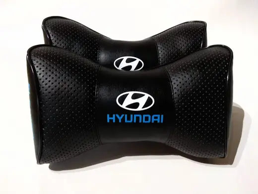 1 Set 5pcs Car Seat Headrest Pillow Best Back Lumbar Cushion Support PU Leather Hyundai Elantra