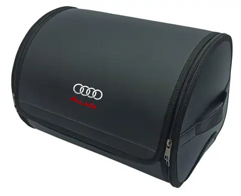 1pc Car Trunk Organizer Auto Storage Bag PU Leather Collapsible Box Durable Audi