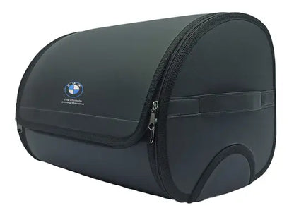 1pc Car Trunk Organizer Auto Storage Bag PU Leather Collapsible Box Durable BMW