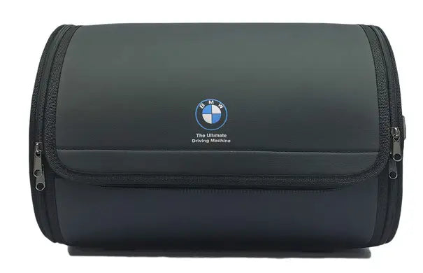 1pc Car Trunk Organizer Auto Storage Bag PU Leather Collapsible Box Durable BMW